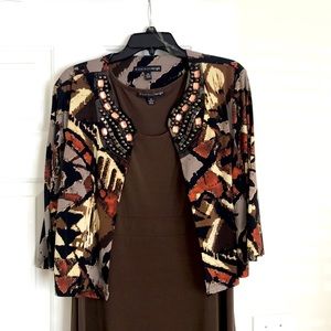 Brown Dress with Jacket